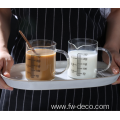 Glass Measuring Cup with Milk